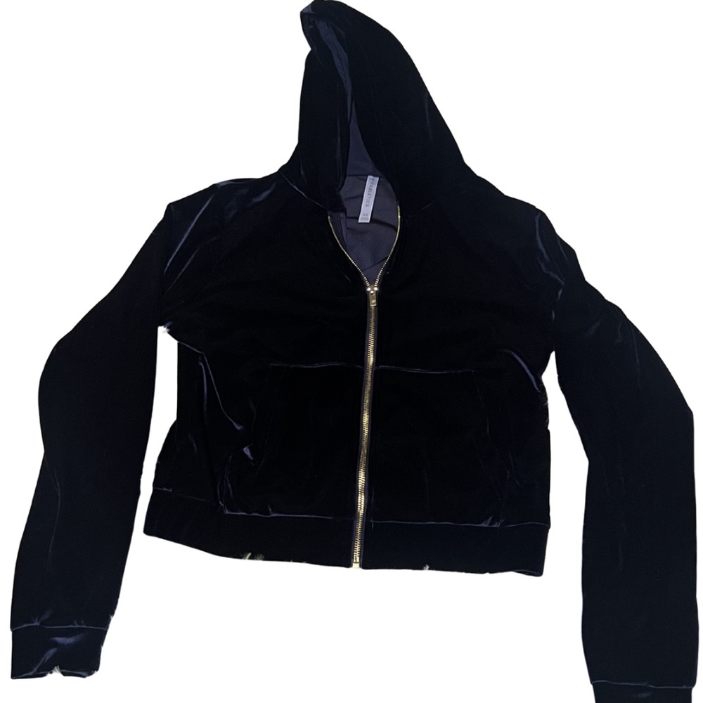 Fabletics Navy Velvet Hoodie